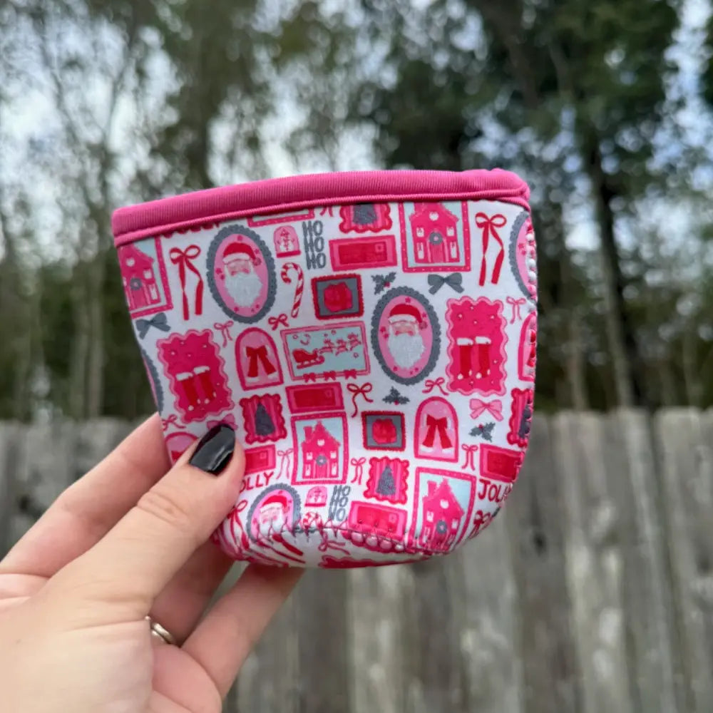 Christmas Stamps Reusable Iced Drink Sleeve image 0