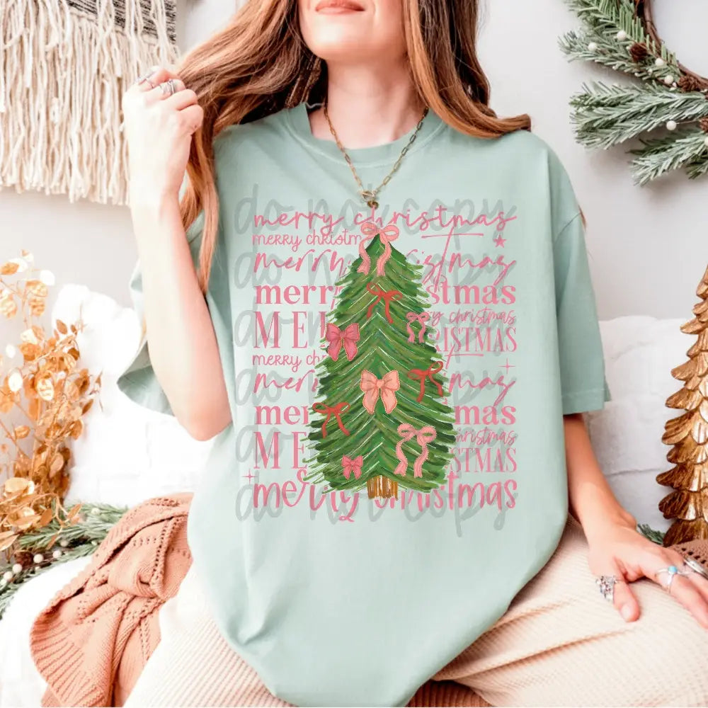 Merry Christmas Bow Tree image 1
