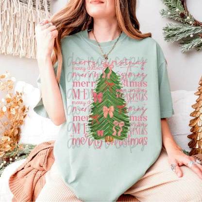 Merry Christmas Bow Tree image 1