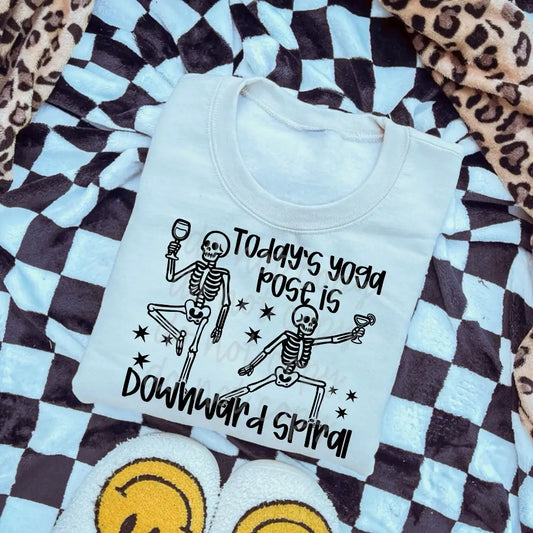 Today's Yoga Pose is Downward Spiral image 0