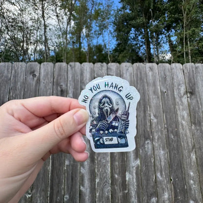 No, You Hang Up Ghostface Sticker image 0