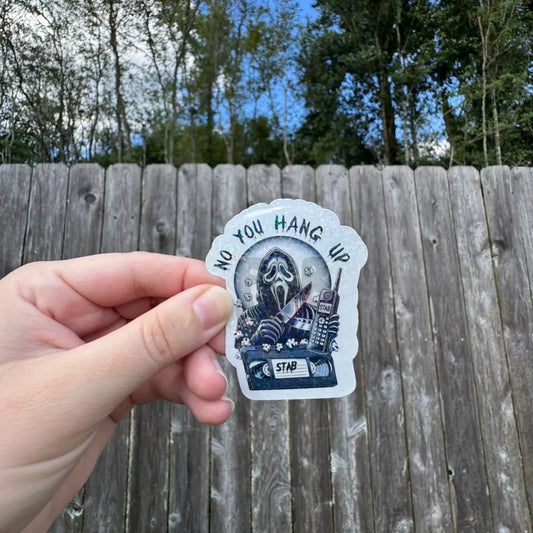 No, You Hang Up Ghostface Sticker image 0