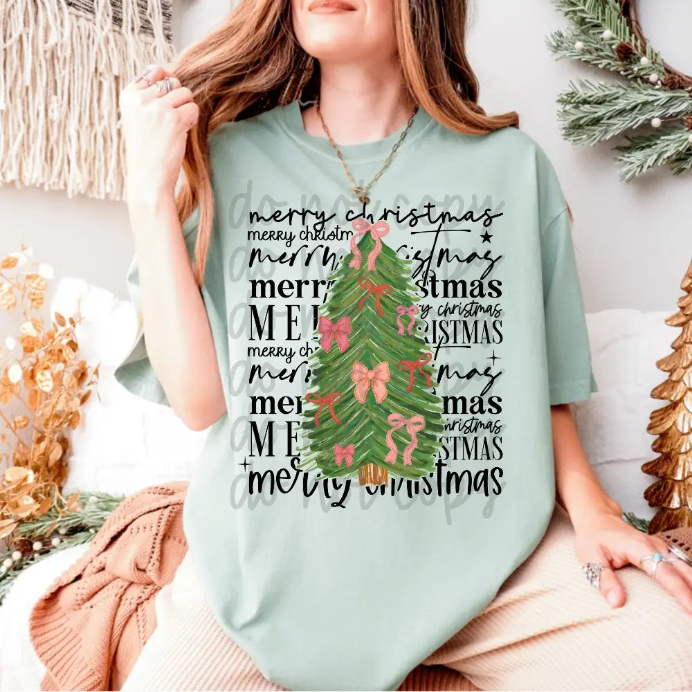 Merry Christmas Bow Tree image 0