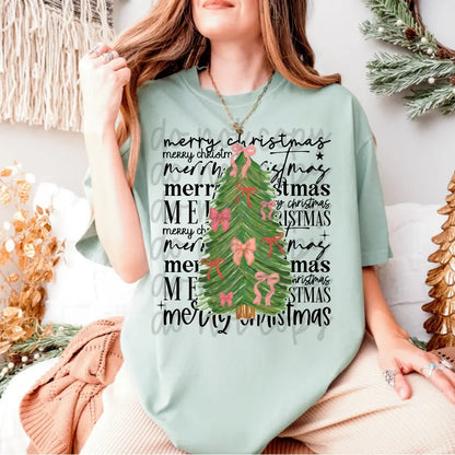 Merry Christmas Bow Tree image 0