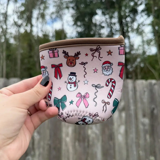 Christmas Collage Reusable Iced Drink Sleeve image 0