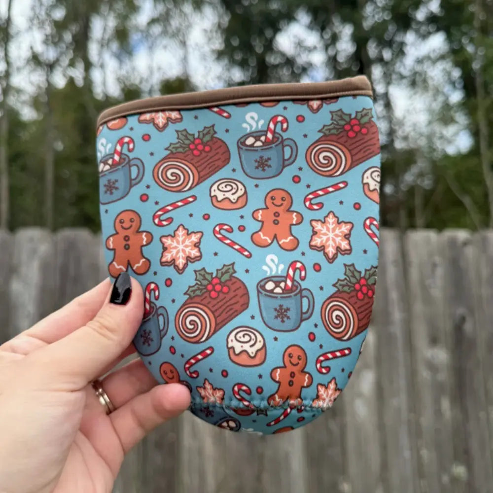 Christmas Treats Reusable Iced Drink Sleeve image 1